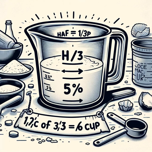 what is half of 1/3 cup in cooking