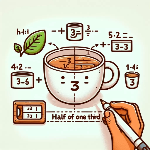 what is half of 1/3 cup