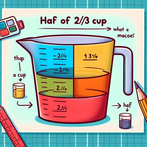 what is half of 2/3 cup