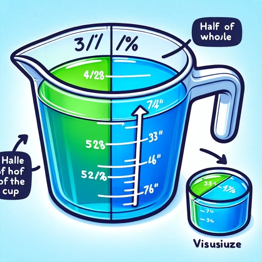 what is half of 3/4 of a cup