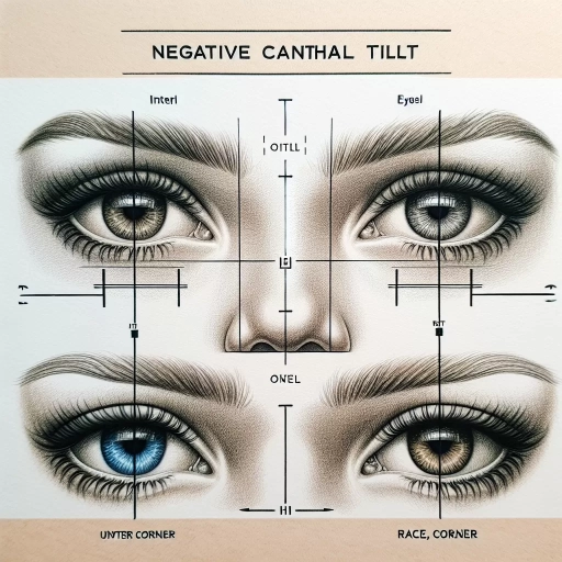 what is negative canthal tilt