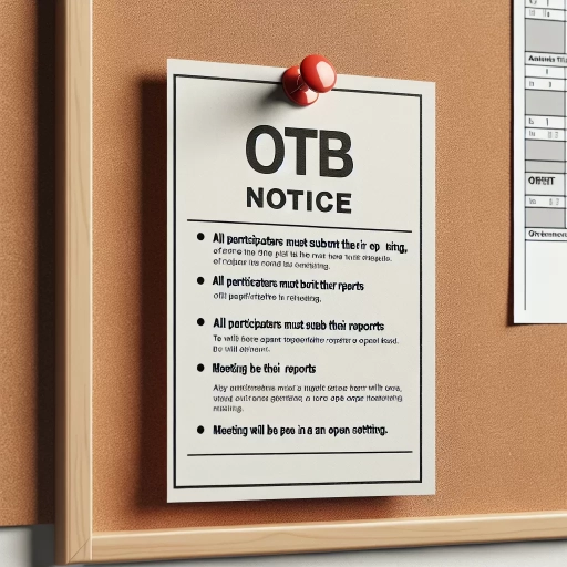 what is otb notice