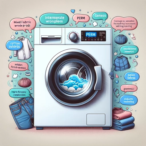 what is perm press in washing machine