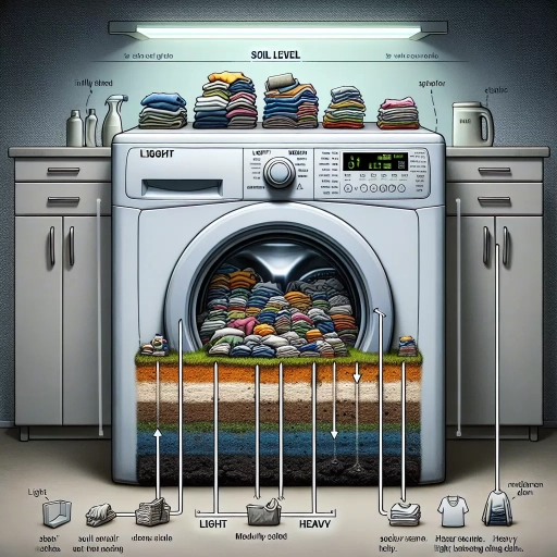 what is soil level on washing machine