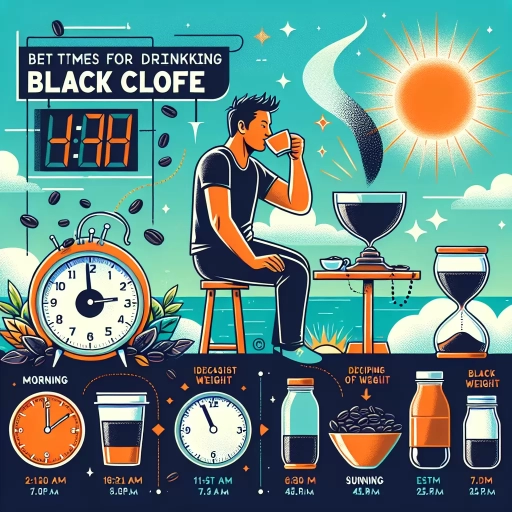 what is the best time to drink black coffee for weight loss