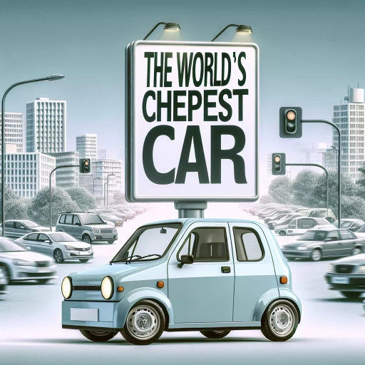 what is the cheapest car in the world