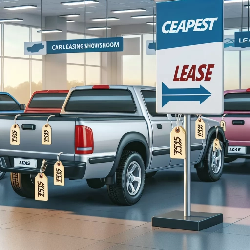 what is the cheapest pickup truck to lease?