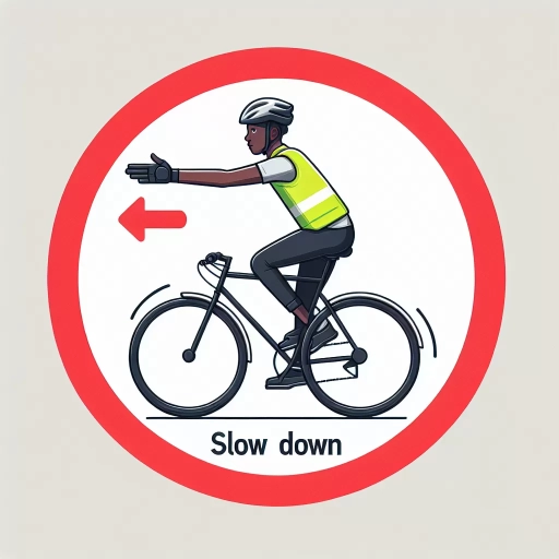 what is the correct hand signal for slowing or stopping?