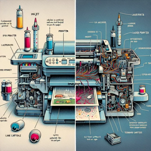 what is the difference between an inkjet and a laser printer