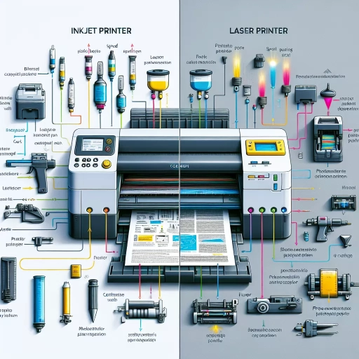 what is the difference between inkjet and laser printer