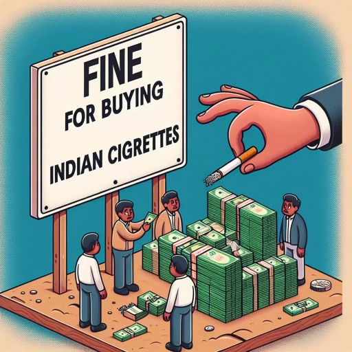 what is the fine for buying indian cigarettes