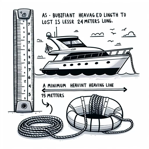 what is the minimum required length of the buoyant heaving line under 24 metres