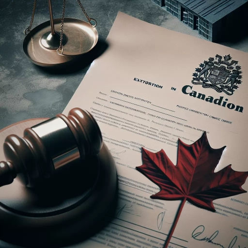 what is the penalty for extortion in canada