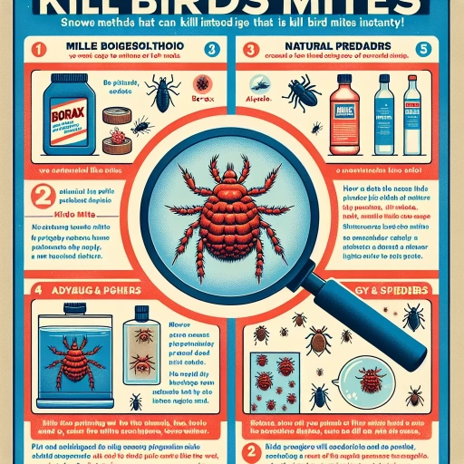 what kills bird mites instantly