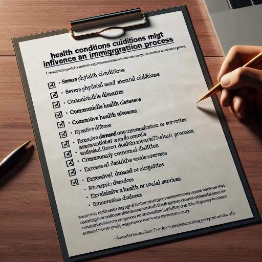 what medical conditions disqualify you from canada immigration