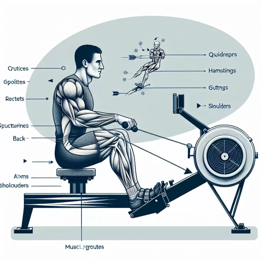 what muscles does a rowing machine work