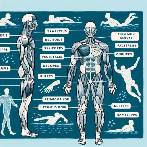 what muscles does swimming work