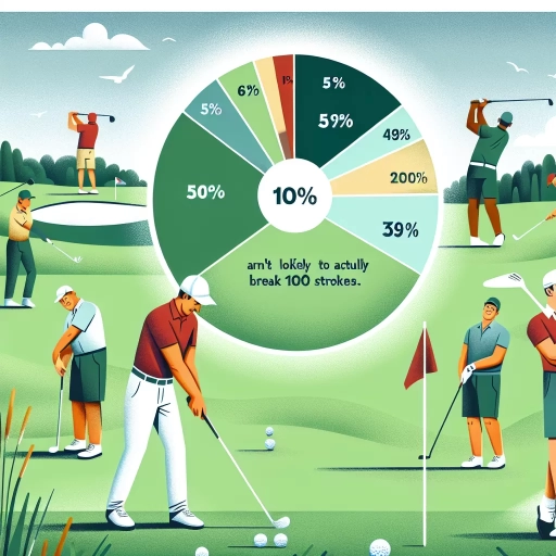 what percentage of golfers break 100