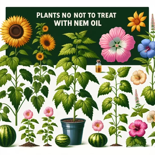 what plants not to use neem oil on