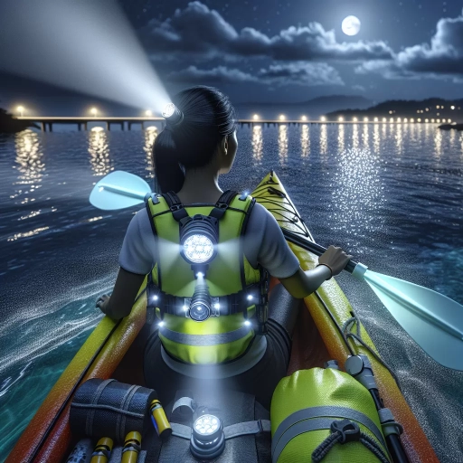 what should a kayaker display at night to prevent collision