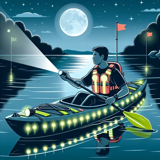 what should a kayaker display at night