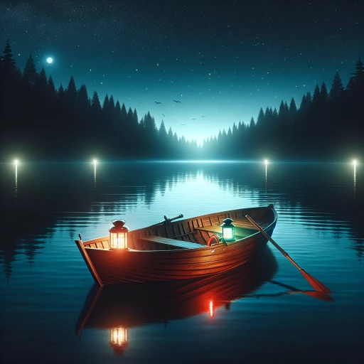 what should a rowboat display at night