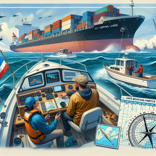 what should operators of small recreational boats do when navigating in a shipping lane