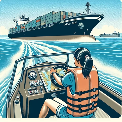 what should the operator of a powerboat do when approaching a very large vessel