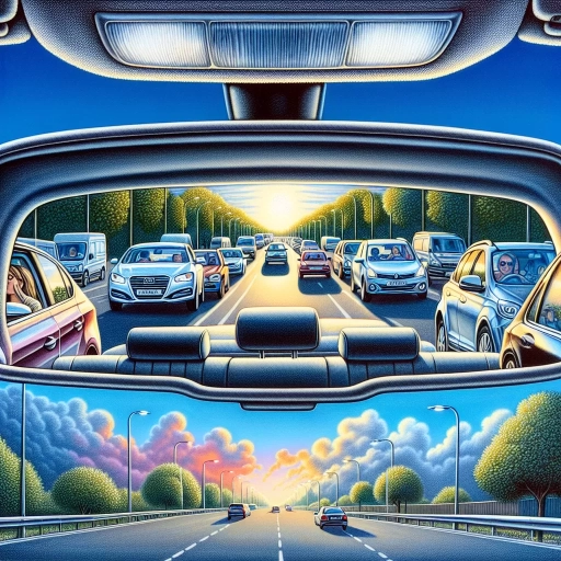 what should you be able to see in your rear view mirror