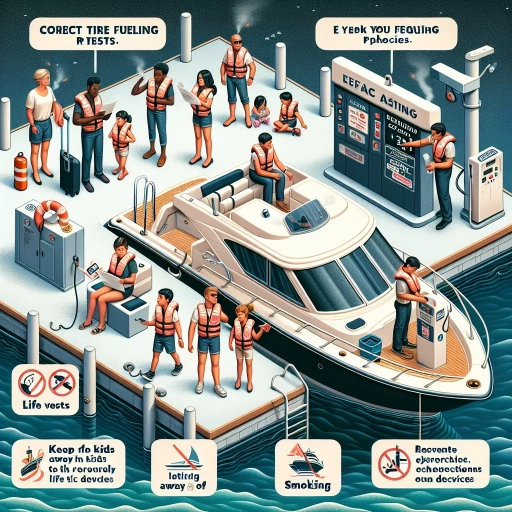 what should your passengers do when you are refueling your boat?