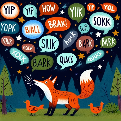 what sound does a fox make