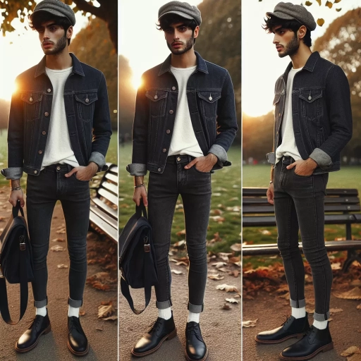 what to wear with denim jacket male