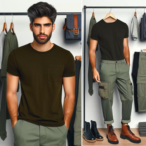 what to wear with green cargo pants