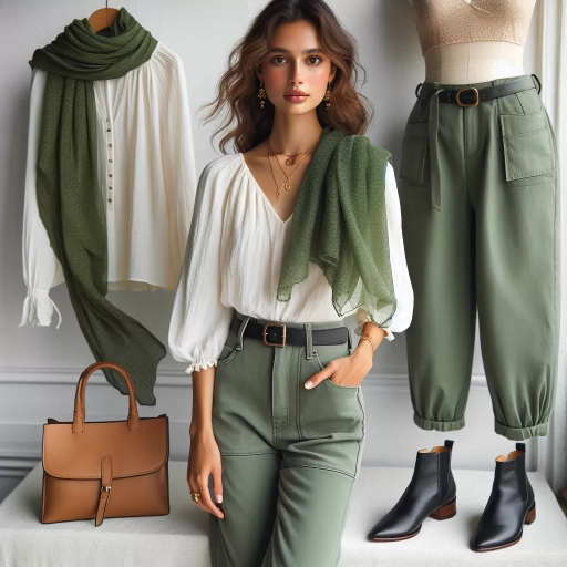 what to wear with green pants