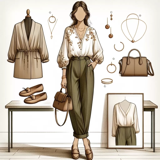 what to wear with olive green pants female