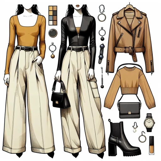 what to wear with wide leg pants