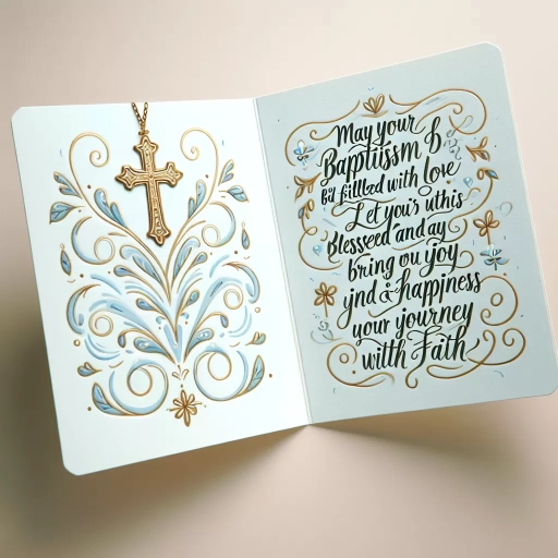 what to write in a baptism card