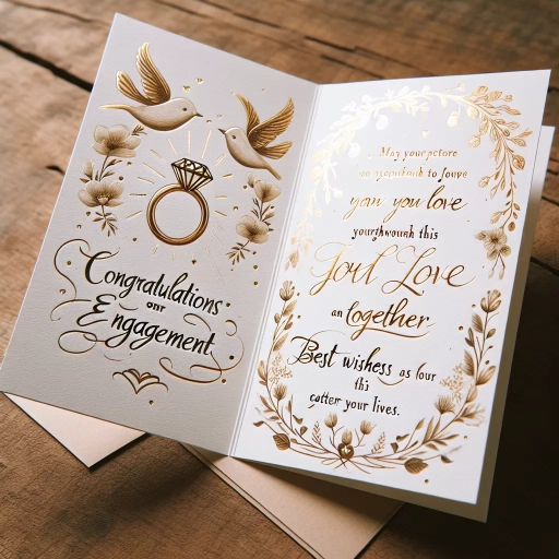 what to write in an engagement card