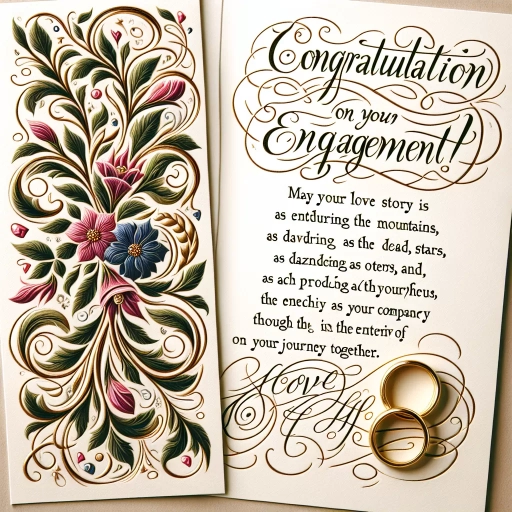 what to write in engagement card