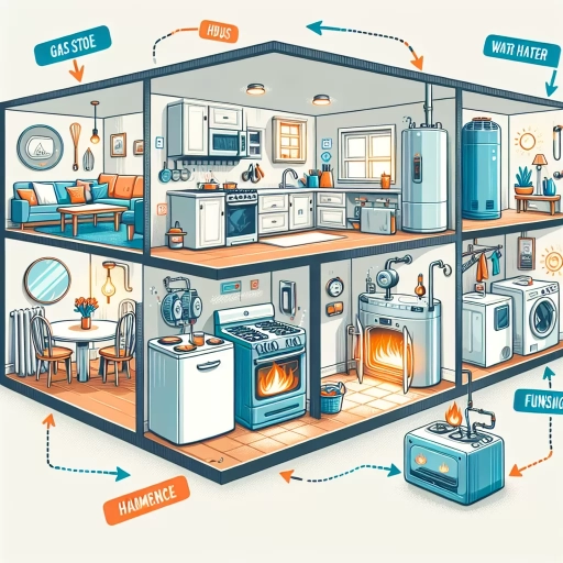 what uses natural gas in a house