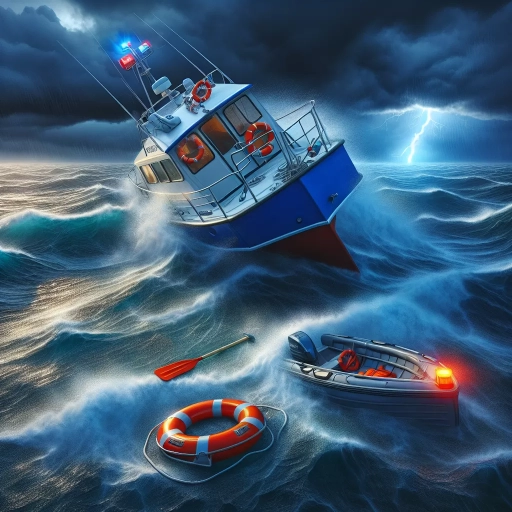 your pleasure craft capsizes but remains afloat. what should you do?