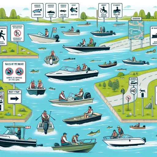 boaters must follow the rules of the road when using which of the following waterways