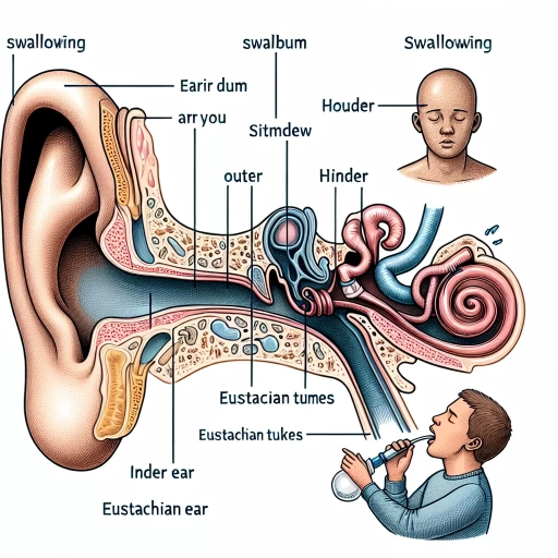 crackling in ear when swallowing