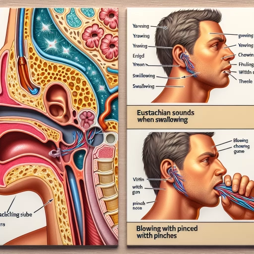 how to get rid of crackling sound in ear when swallowing