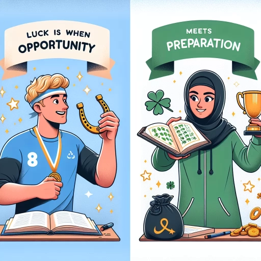 luck is when opportunity meets preparation