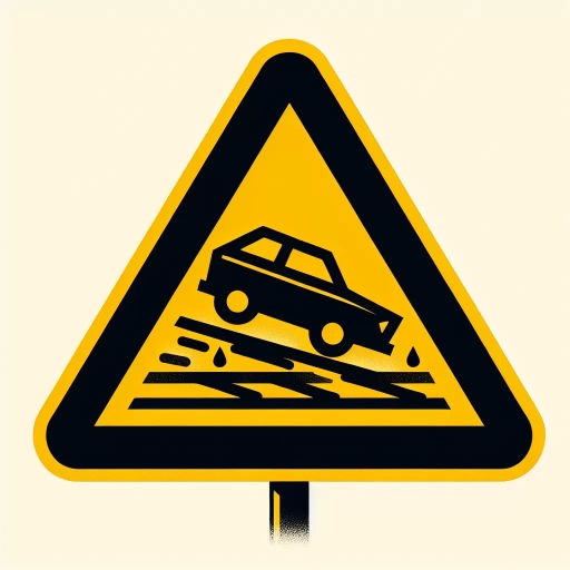 road slippery when wet sign