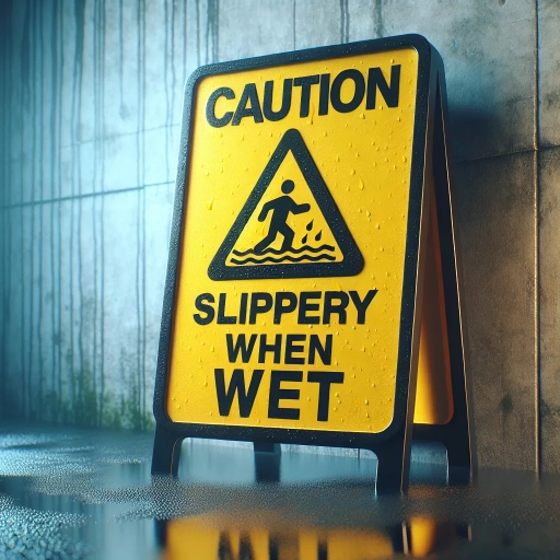 slippery when wet sign