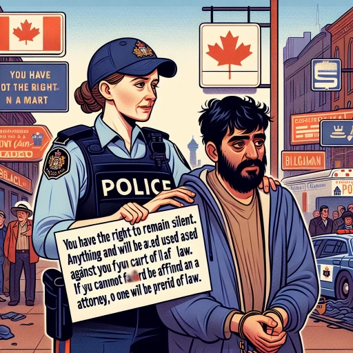 what do police say when arresting someone in canada