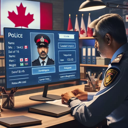 what do police see when they run your name canada