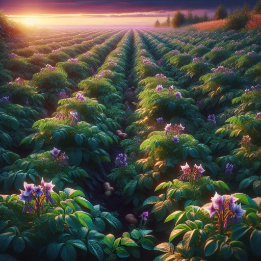 what do potato plants look like when ready to harvest